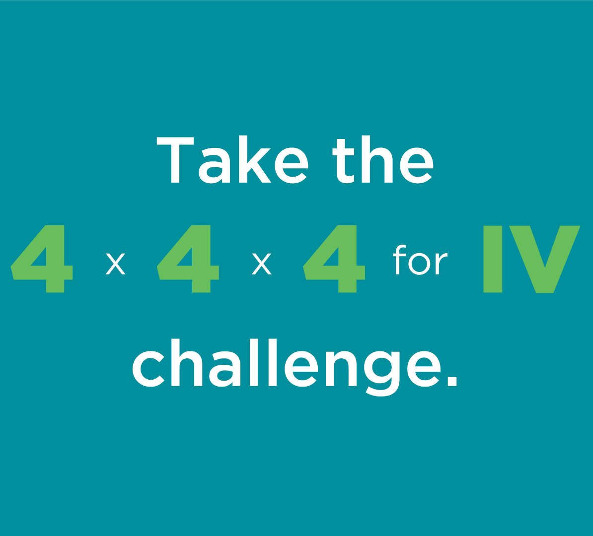 Take the 4 x 4 x 4 for IV Challenge!